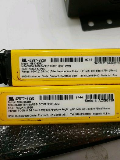 Used STI MINISAFE-B,MS4332BX,MS4332BR. STI 70027-1002, LCCK-FB-AC1-U 32" COMPLETE SET