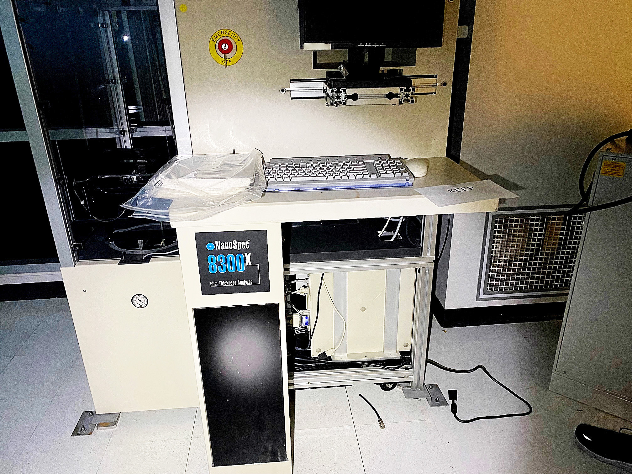 Used Nanospec 8300 X Film Thickness Analyzer