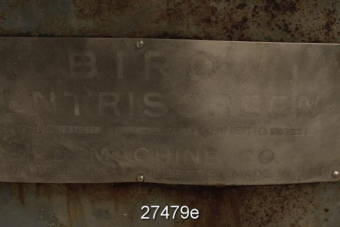 Used Bird 10 Bird 10 Centriscreen Pressure Screen #27479