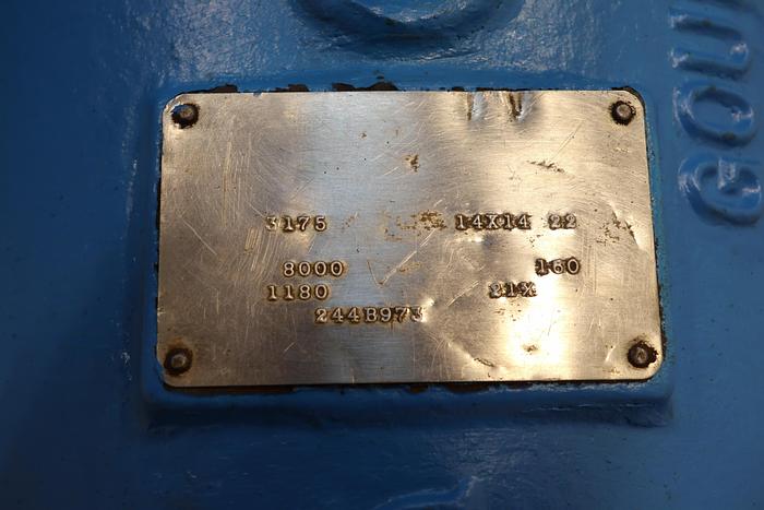 Used Goulds 3175 Pump, 18X18X22, 6-Vane Impeller, 21" Impeller Diameter #18772