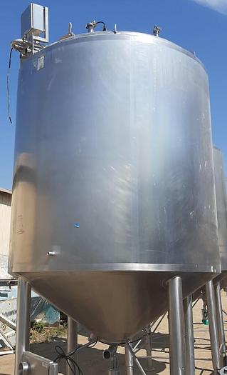 Used Tank, 1,500 Gallon, 316 S/ST, APV, 6' x 6'6", Insul, Sani, E #S743269