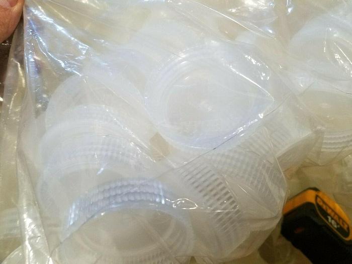 Used Thermo Scientific 32 Oz NEW Rectangular Plastic Bottles with Caps Lot of 50