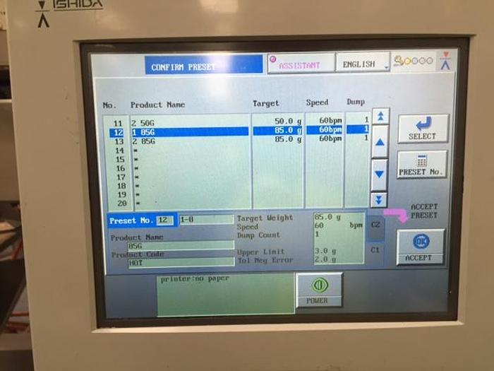 Used Ishida Weigh HeadSOLD