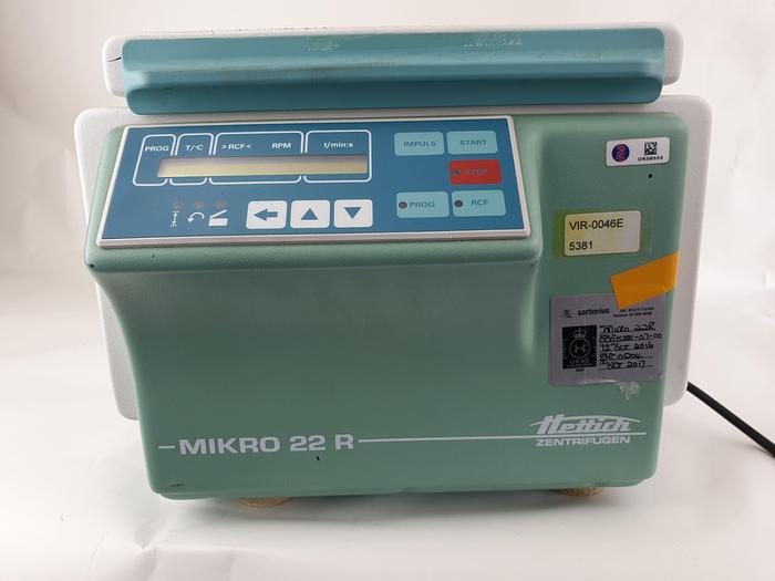 Used Hettich Micro 22 R Centrifuge