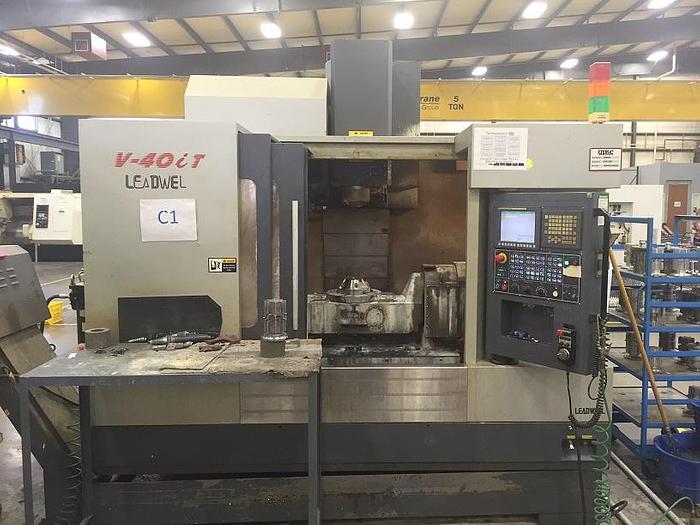 2011 Leadwell Model V-40iT (5 Axis) Trunnion Table
