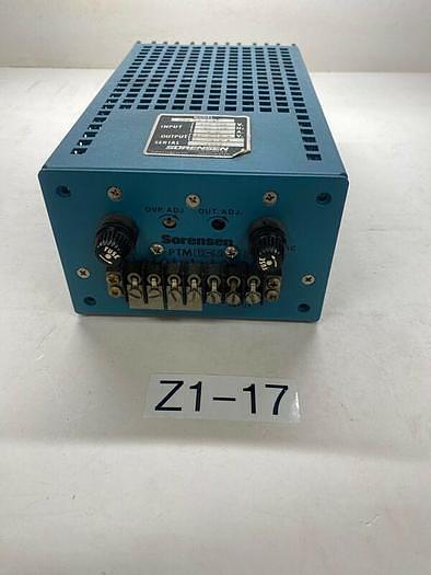 Used SORENSEN PTM12-5.5 POWER SUPPLY In: 105-125V 50-440hz 2.2a Out: 11.4-12.6v 6.5a
