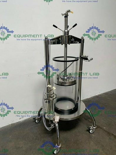 Used Millipore QuikScale GAP 350x800 74 L Chromatography Column w/ Column Bubble Trap