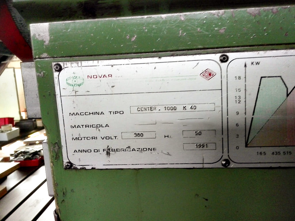 Used Novar Center 1000 K40 - 1991