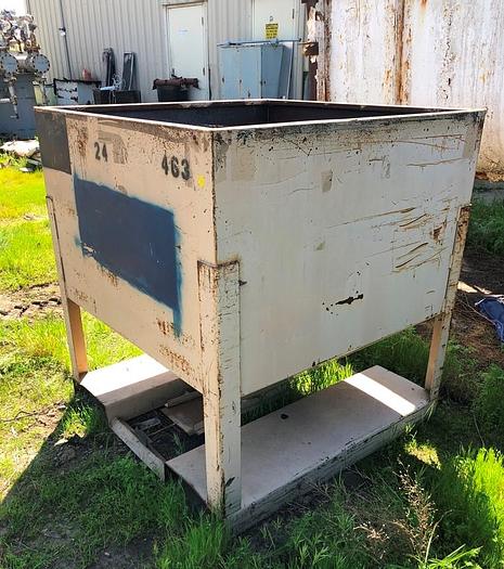 Used Bin, 50 CF, C/st, Cone Bottom, Forklift, Slide Gate #S743785