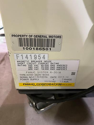 Used LOW HOUR 2013 FANUC R2000iB/250F, CLEANED AND TESTED