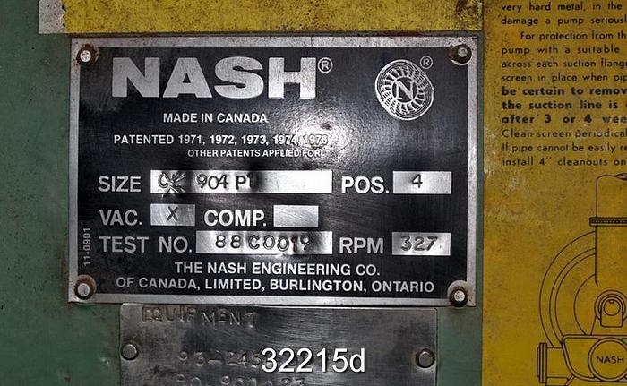 Used Nash 904 P1 Vacuum Pump #32215