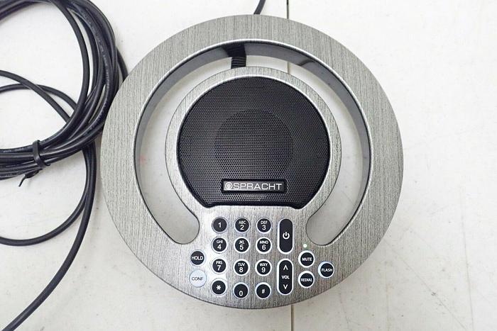 Used Spracht CP-2016 AURA SoHo Conference Speaker Phone w/ Adapter and User Guide