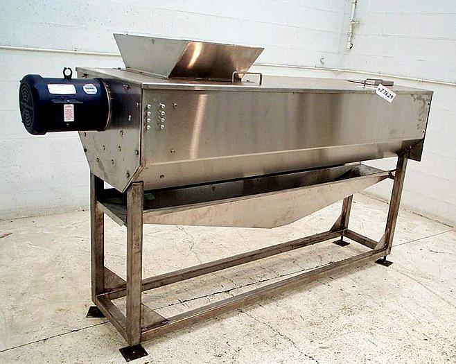 Used Custom Designed & Manufactured 4-Roll Abrasive Peeler- Stainless Steel