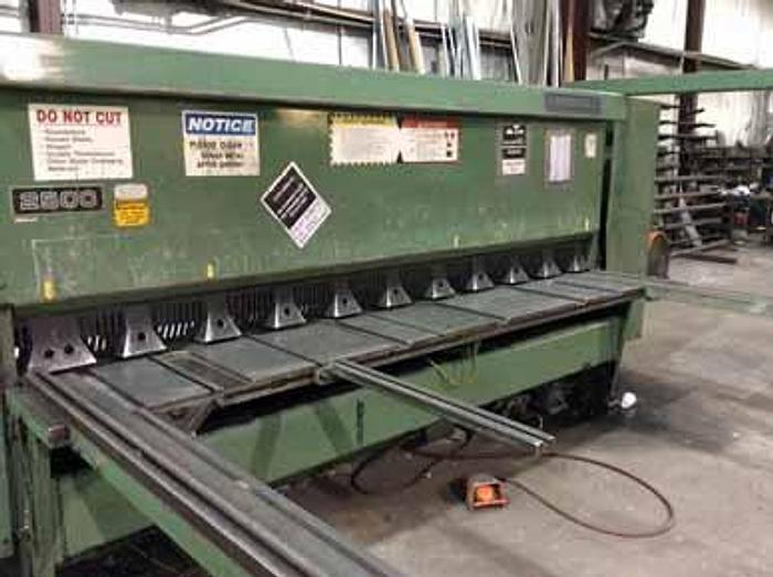 Used 1991 Cincinnati 2500 Hydraulic Power Shear | 1/4" x 120", PC800 Control