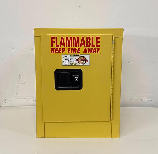 Used JustRite 4 Gallon Flammable Cabinet 17"x 17"x 22" Manual Close
