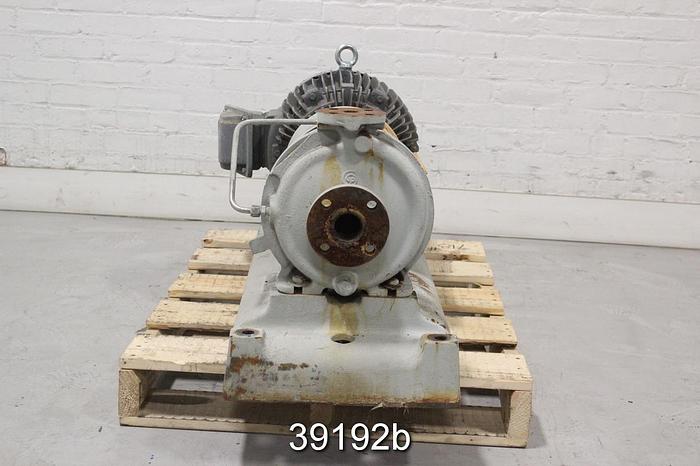 Used Goulds 3196 1x1.5x8, with 15 HP Motor #39192