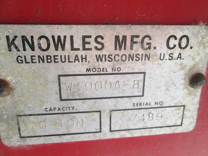 Used Knowles Off Road Fuel Tank and Trailer