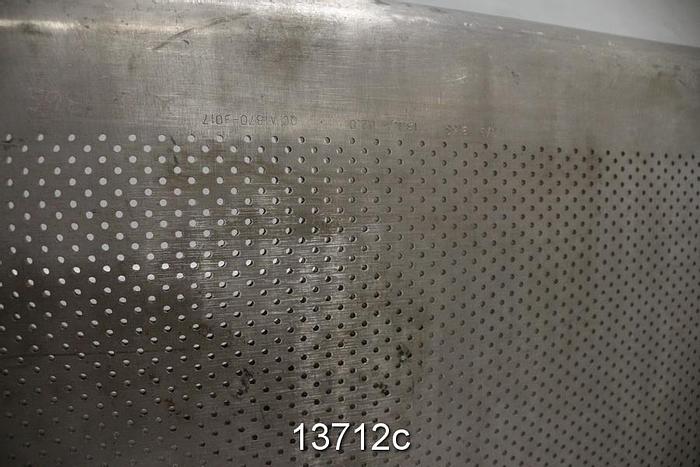Used Bird JS8 Vibrating Screen Plate, 2.4 Mm Holes #13712