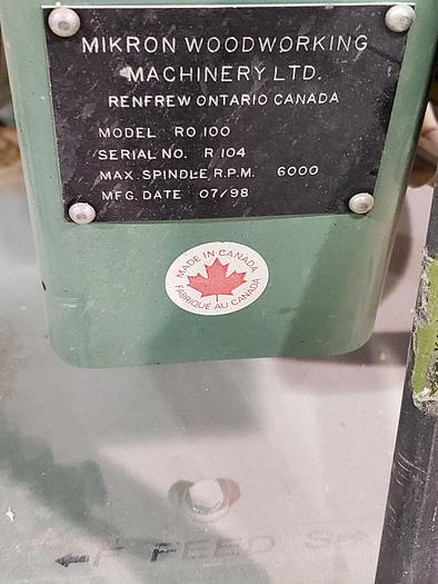Used Mikron RO100 Rosette Shaper