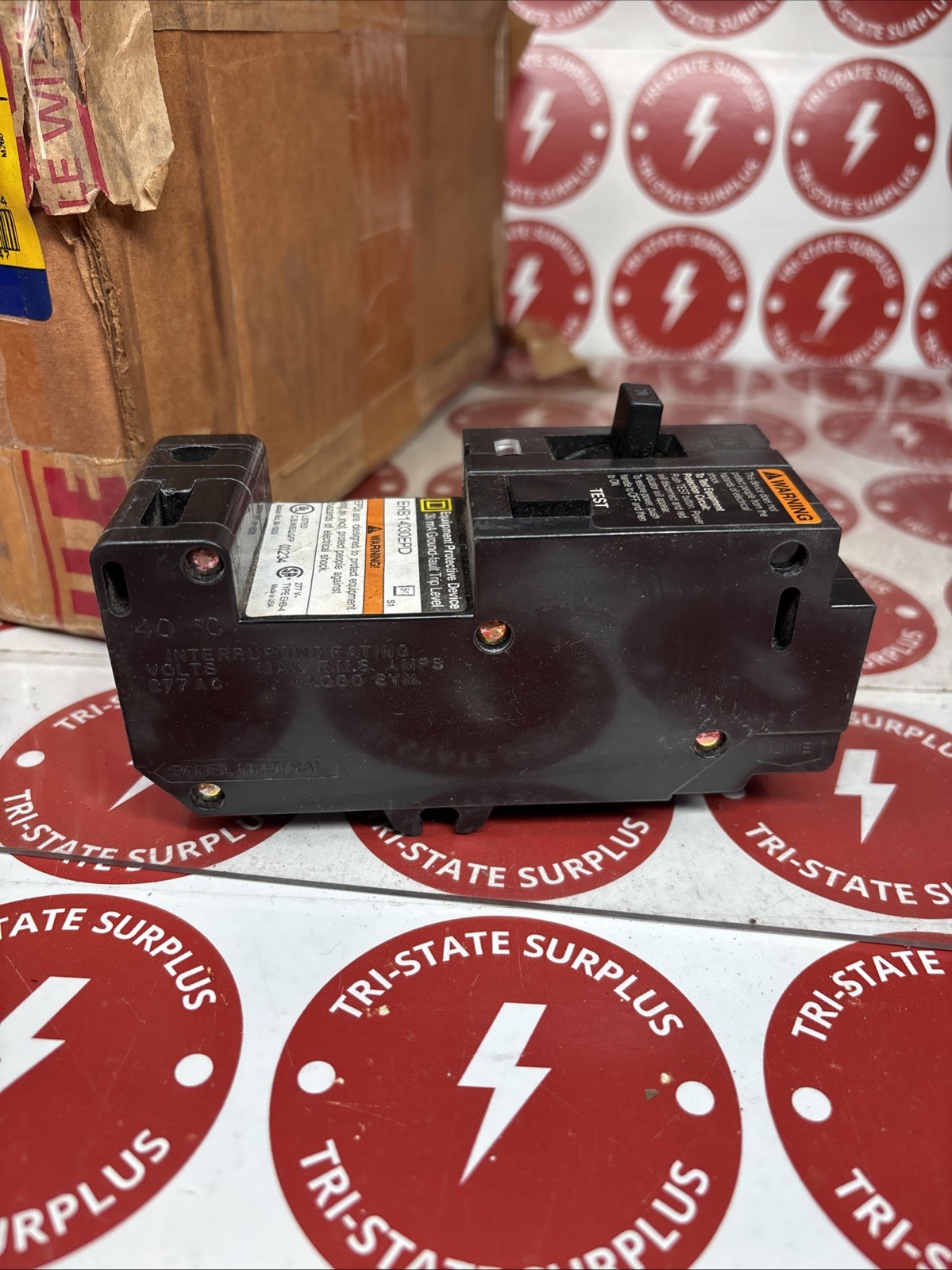 LOT OF 1- Square D EHB 14030 EPD Protection Grnd Fault GFI GFCI 30a 277v 🔴