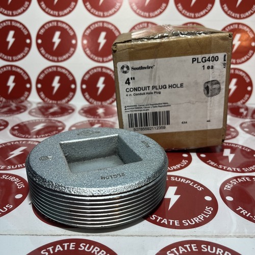Southwire PLG-400 Threaded Insert Plug New In Box *NEXT DAY OPTION*