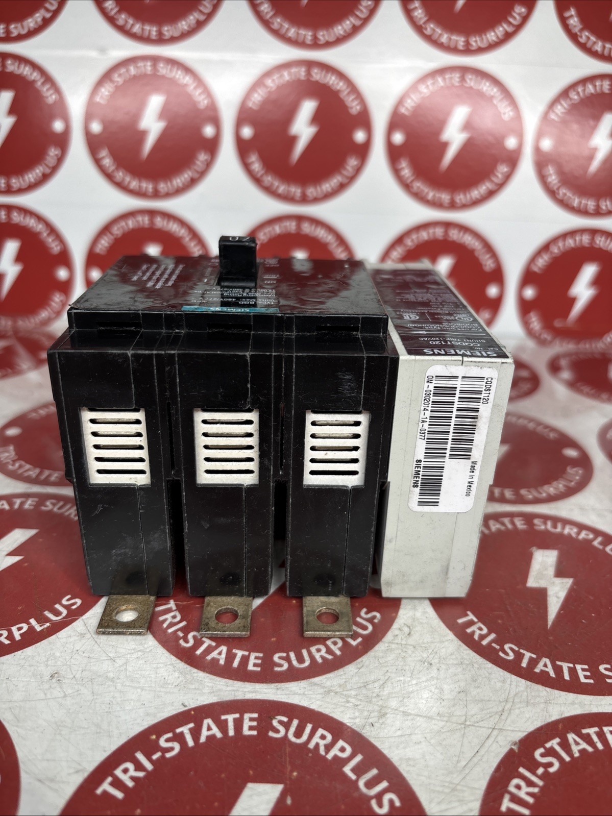 Used Siemens BQD370 3 Pole 70A 480Y/277V 240V CIRCUIT BREAKER  SHUNT  CQDST120 🔴