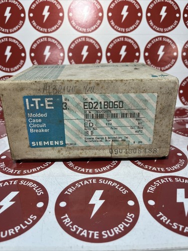 Siemens ED21B060 Circuit Breaker 1P 60A 120VAC Bolt-On Sentron Series NEW IN BOX