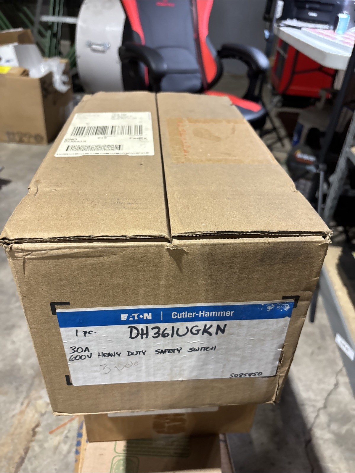 New Eaton DH361UGKN 30 Amp Non-fusible Safety Switch 4W/SN 277/ 480 Vac  Nema 1