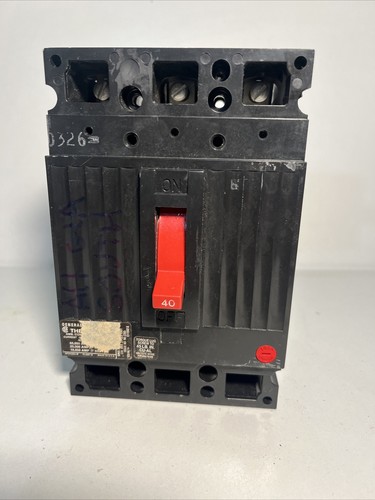 Used General Electric THED136040 Circuit Breaker 3 POLE / 40A / 600V Z-208