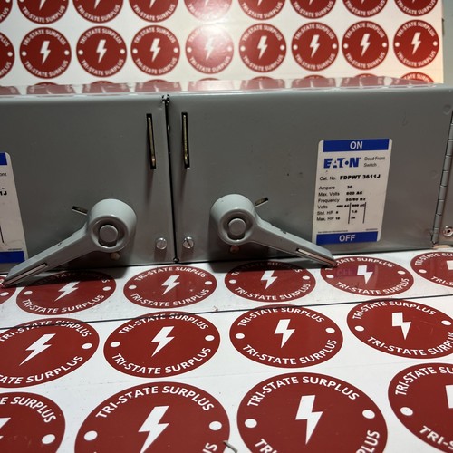 Used EATON FDPWT3611J TWIN FUSIBLE MISCELLANEOUS SWITCH - 600V, 30A USED 🔴🔴🔴