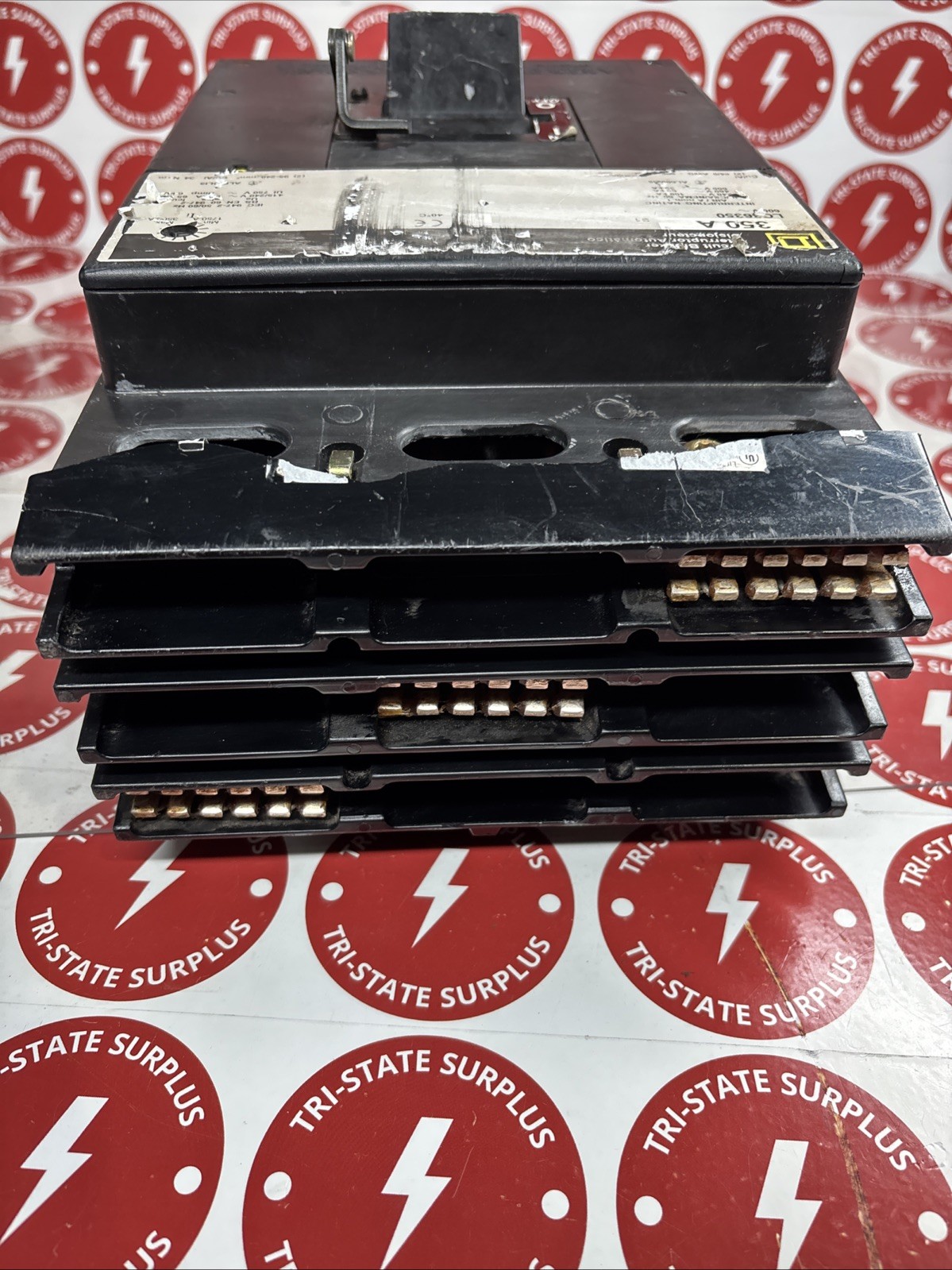 Used Square D LC LC36350 3 Pole 350 Amp 600V Gray Label Circuit Breaker *DAMAGED*🔴