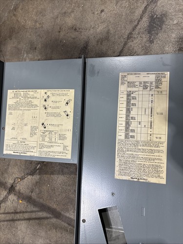 Used SQUARE D EZMR314-200, 800A, 120/208V Meter Stack, (4) 200A, 5 Term Sockets 🔴🔴
