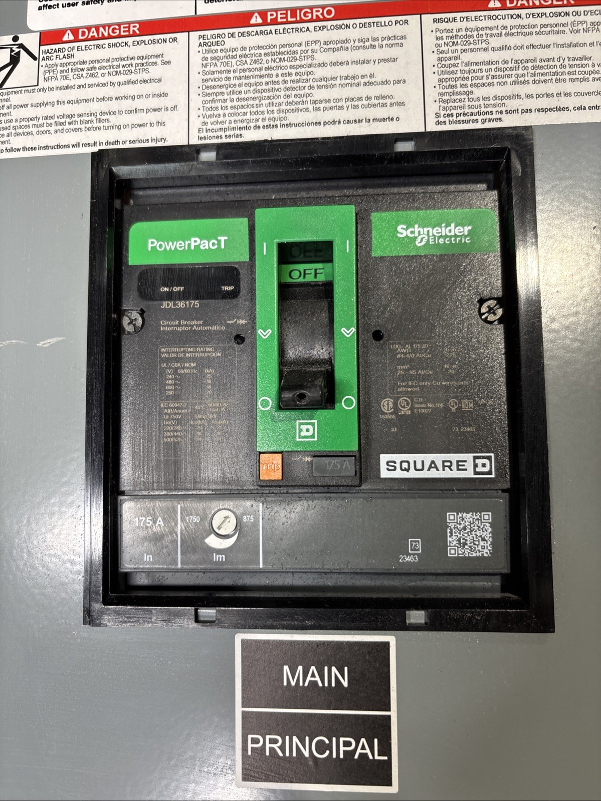 Used Square D NQ Panelboard Interior 175A 208Y/120V 3PH 4W 42 Circuit 175 Amp NEW 🔴
