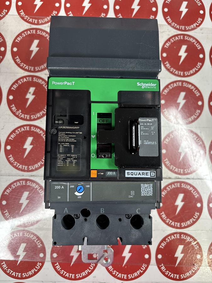 Refurbished Square D JJA36200AASAYP Circuit Breaker 200A 600V WARRANTY 🔴