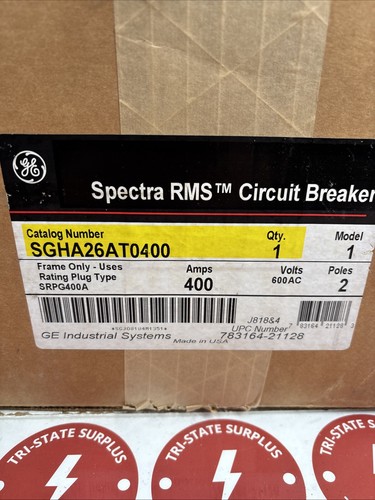 SGHA26AT0400 GE 400 Amp Circuit Breaker 2 Pole 600V *NEXT DAY OPTION* NEW IN BOX
