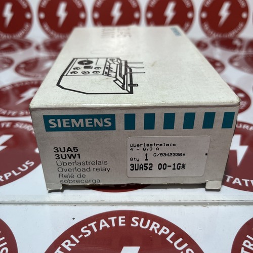 Siemens 3UA5000-0J 3UA5 3UW1  Overload Relay *NEXT DAY OPTION*