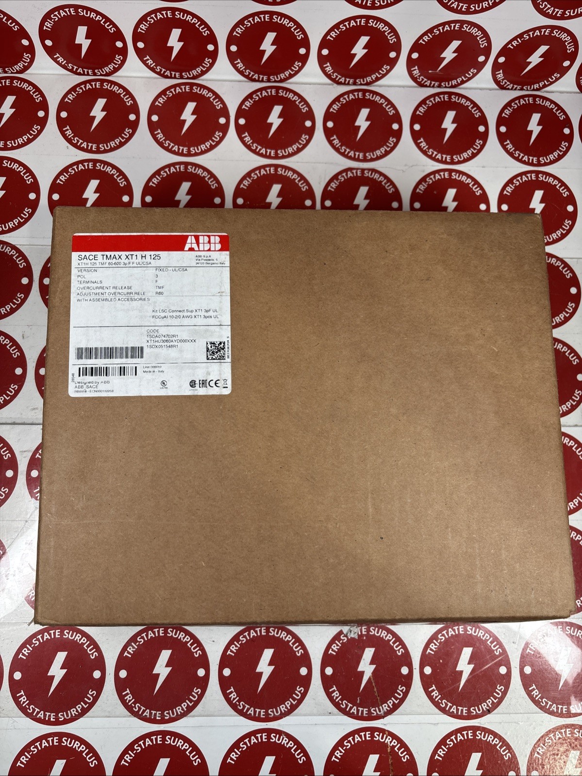 ABB SACE TMAX XT1 H 125 Circuit Breaker 100A 3-Pole 600V NIB 🔴🔴🔴