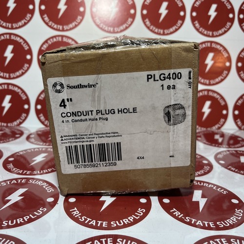 Southwire PLG-400 Threaded Insert Plug New In Box *NEXT DAY OPTION*