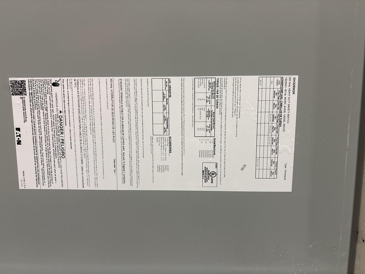Eaton Cutler Hammer DH325NGK
