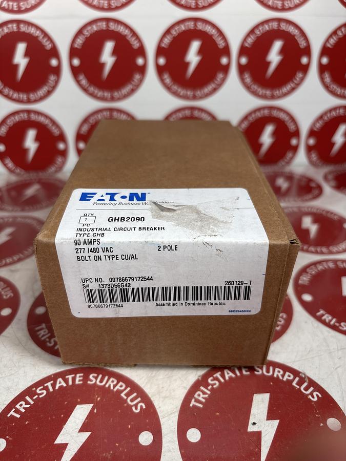 NEW Eaton Cutler-Hammer GHB2090 2P 90A 277/480V Bolt-On Circuit Breaker