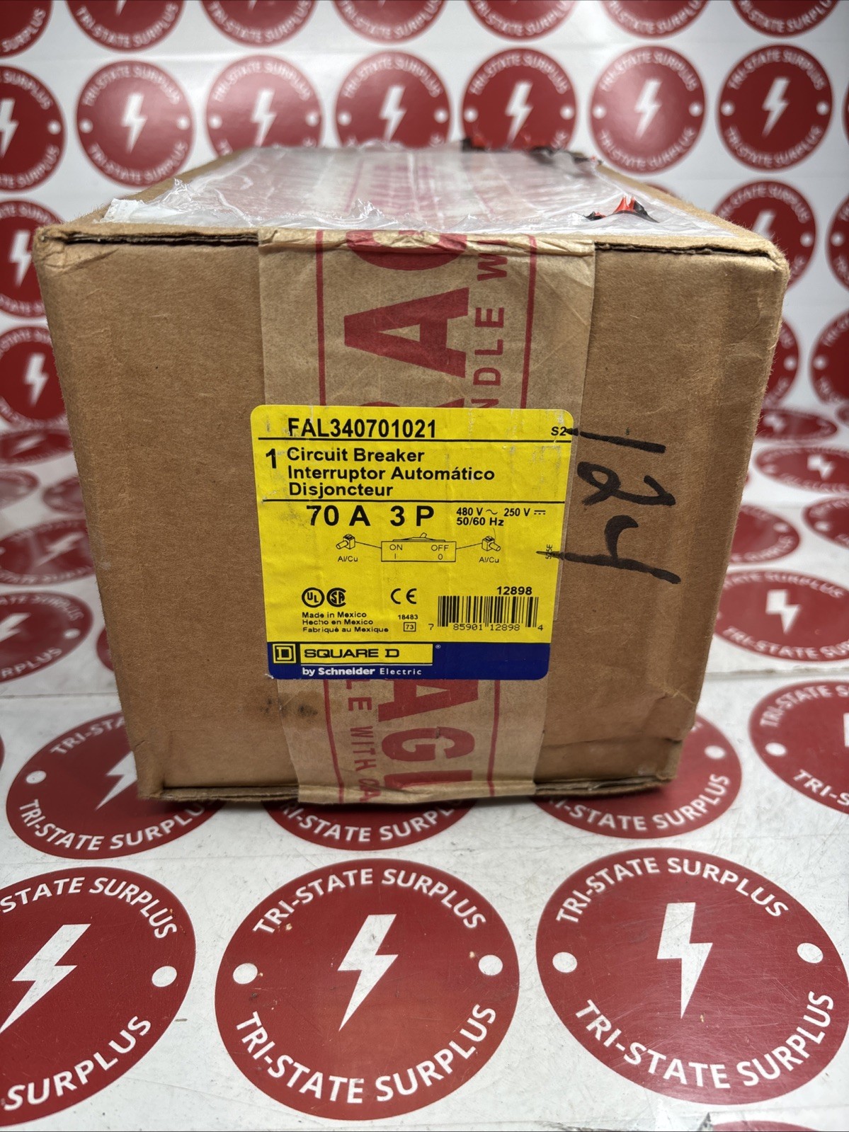 NEW IN BOX FAL340701021 Square D 70A 480V Circuit Breaker w/ 240V Shunt 🔴🔴