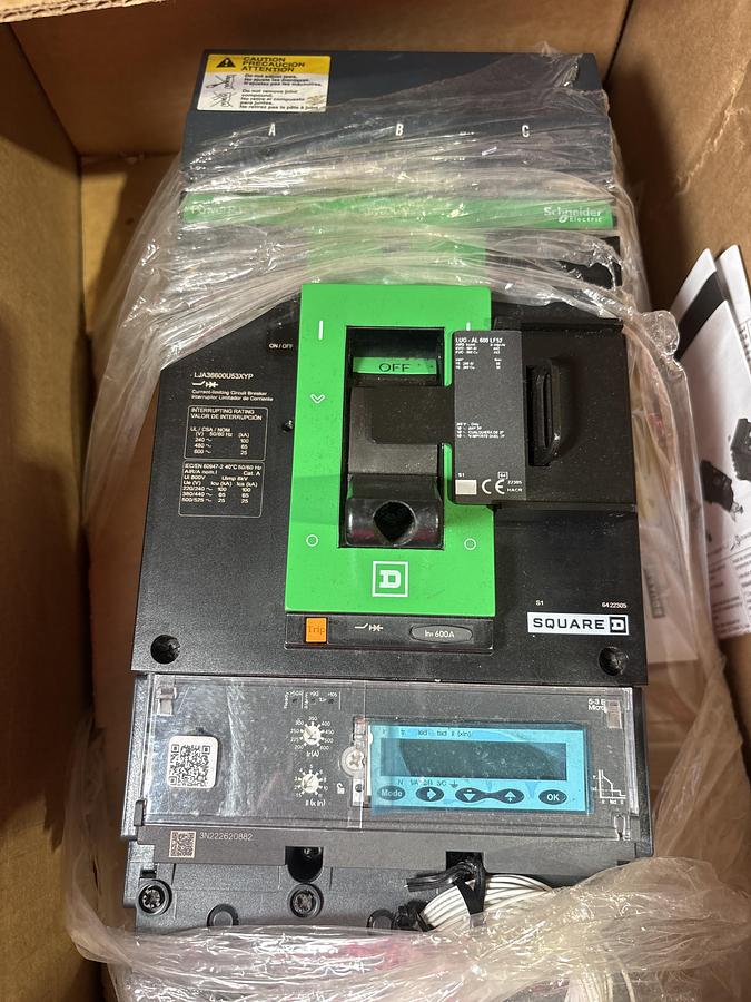 NIB Square D LJA36600U53X I-Line 600A Circuit Breaker 600 Volt LJA36600U53XYP 🔴