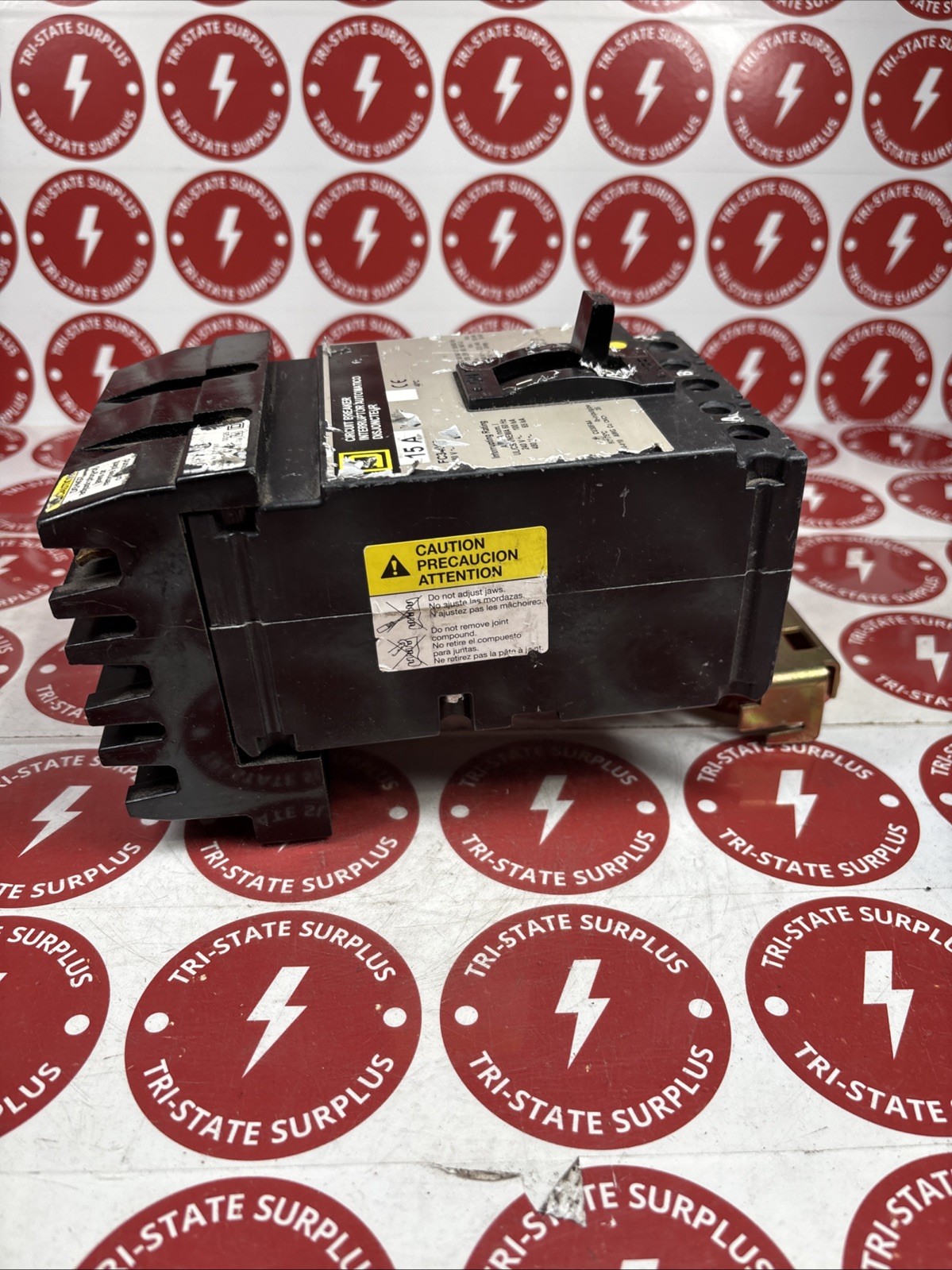 Used Square D FC34015 3 Pole 15 Amp 480 Vac I-Line Circuit Breaker