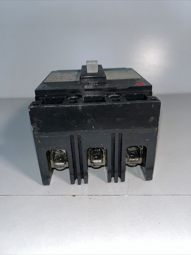 Used GE TEB132100, 100 Amp, 240 Volt, 3 Pole, Green, Circuit Breaker