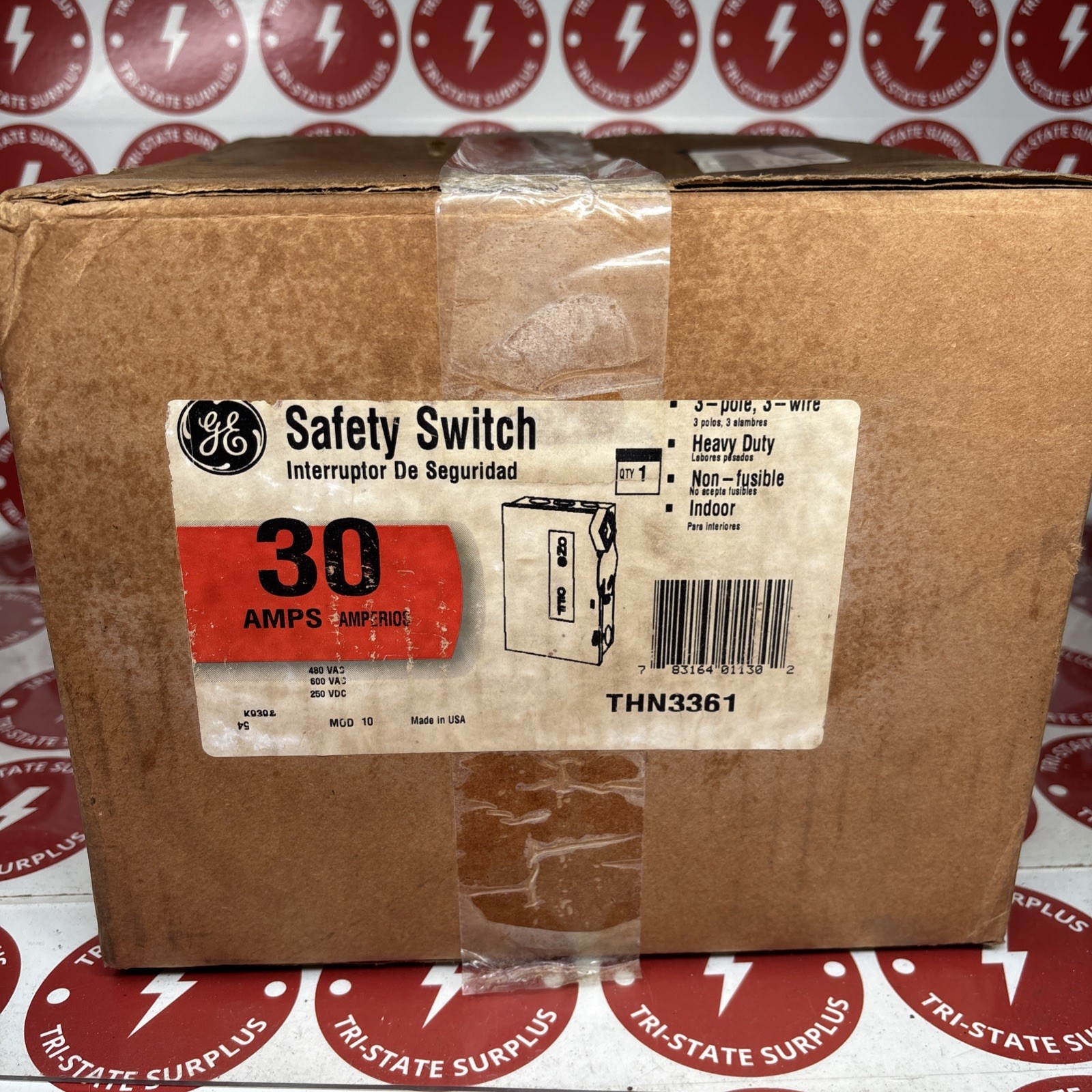 1 NEW GE THN3361R NEMA 3R Heavy Duty Safety Disconnect Switch 3P 30A 600V 🔴🔴