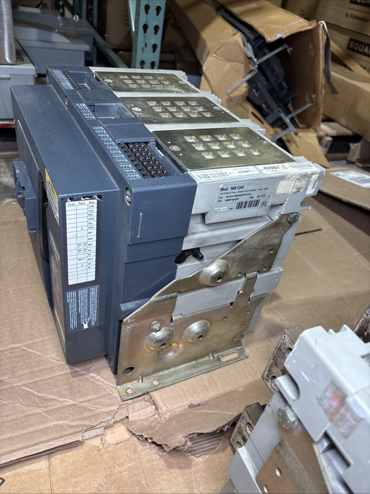 Used SQUARE D NW12HF WL3CCVSSX9CFFFXXCX AUTOMATIC SWITCH CIRCUIT BREAKER 🔴🔴