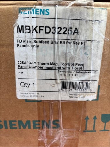 MBKFD3225, Main Breaker Kit with FXD62B225 WARRANTY 🔴🔴🔴