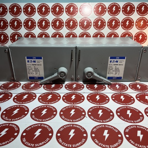 Used EATON FDPWT3611J TWIN FUSIBLE MISCELLANEOUS SWITCH - 600V, 30A USED 🔴🔴🔴