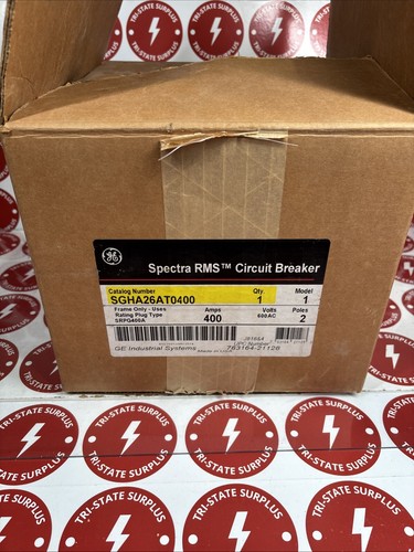 SGHA26AT0400 GE 400 Amp Circuit Breaker 2 Pole 600V *NEXT DAY OPTION* NEW IN BOX
