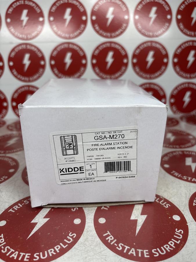 Kidde Mirtone GSA-M270 Single Action Fire Alarm Pull Station New In Boxπ΄